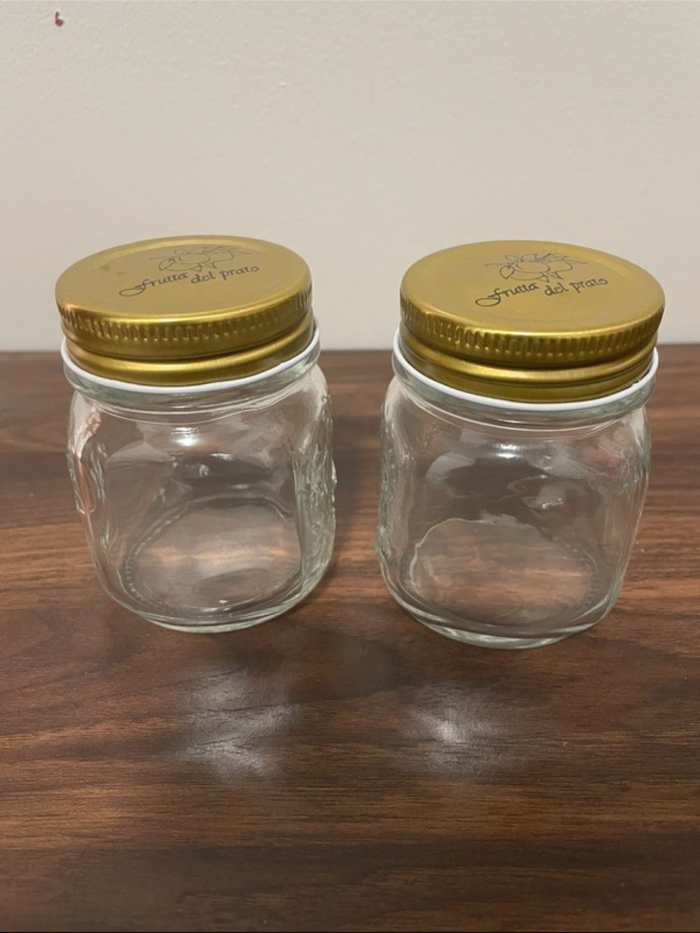 8 oz Glass Mason Jars (Set of 2)